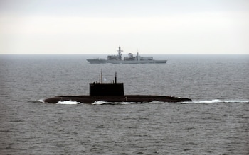 Royal Navy scrambles to shadow Russian submarine through Channel