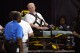 A member of the sideline chain crew carted off after a fall in third quarter of Bears-Texans game