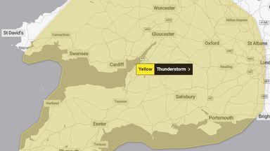 UK weather: Storm alerts issued with warning of frequent lightning and large hail