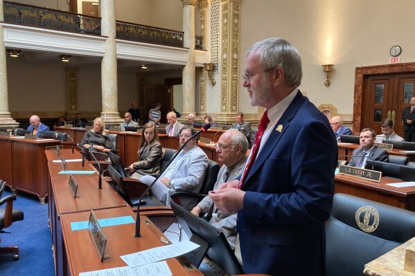 Kentucky lawmaker recovering after driving a lawnmower into an empty swimming pool