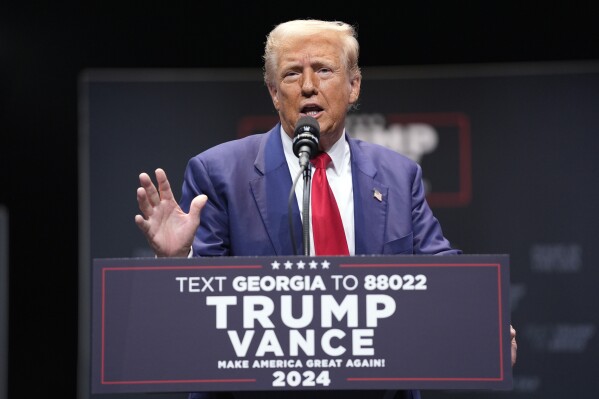 Trump mixes up the name of Charlottesville, Virginia, during his speech in Georgia