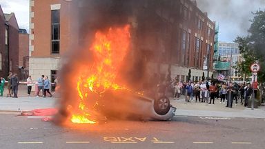 First person to admit UK riot charge jailed for more than four years