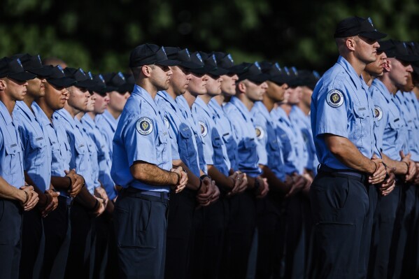 Large police presence at funeral for Massachusetts recruit who died during training exercise