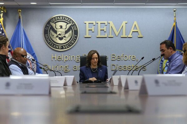 Harris will tour Helene devastation in Georgia, North Carolina as storm scrambles campaign schedule