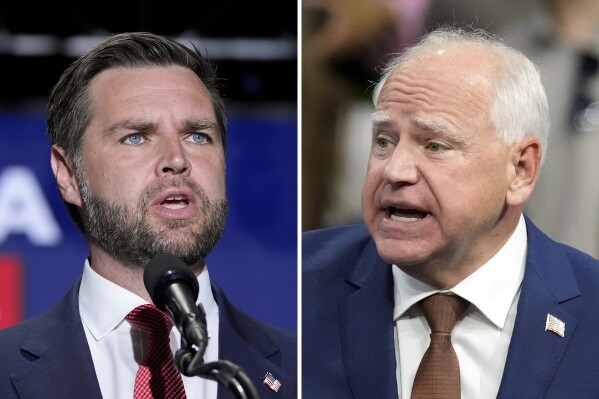 The Latest: VP candidates Vance and Walz meet in last scheduled debate for 2024 tickets